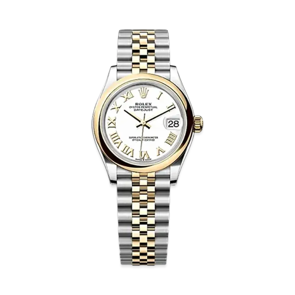 ROLEX Datejust 31mm Oystersteel & Yellow Gold 278243 "White"