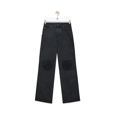 LOEWE Anagram Baggy Jeans "Black"