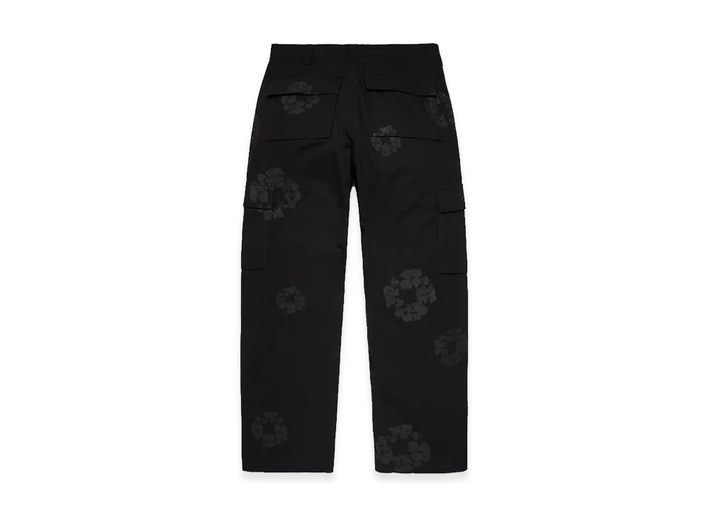 DENIM TEARS Mono Wreath Cargo Pant "Black"