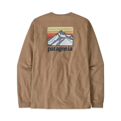 Patagonia Men's Longsleep Line Logo Ridge Responsibility "Brown"