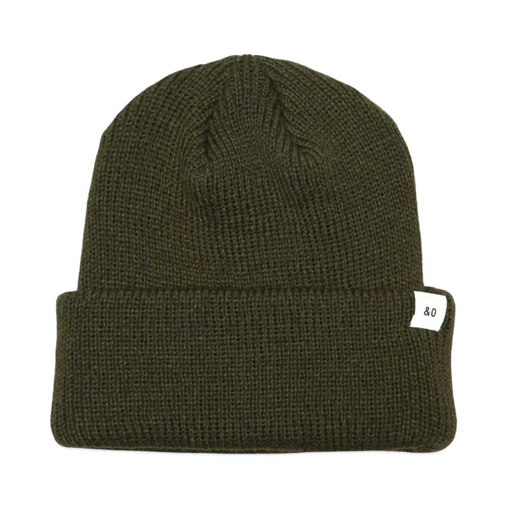 Bedwin & the heartbreakers ACRYLIC WATCH CAP "ROBERT" "OLIVE"