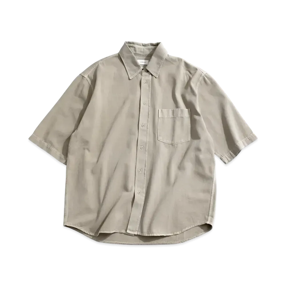 RHC Ron Herman Short Sleeve Denim Shirt "Beige"