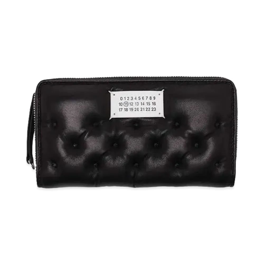 Maison Margiela WALLET ZIP AROUND CONTINENTAL "BLACK"