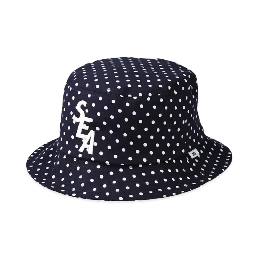 WIND AND SEA S_E_A (DOT) Bucket Hat "Navy"