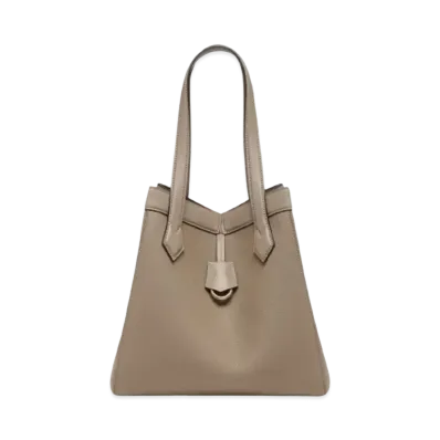 FENDI Origami Medium Leather Bag "Corda Gray"