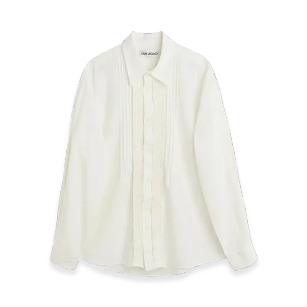 OUR LEGACY Beyond Shirt "White Kitchen Weave"