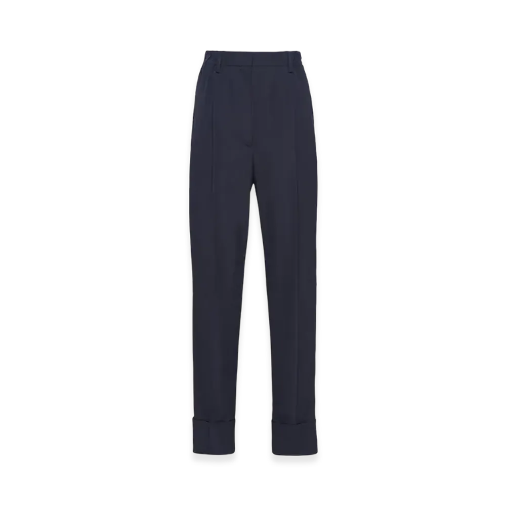 PRADA Women's Light Mohair Pants "Navy"