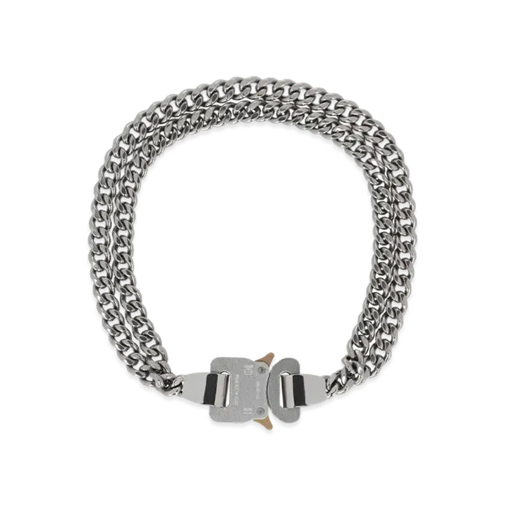 1017 ALYX 9SM 2X Chain Buckle Necklace "Silver"