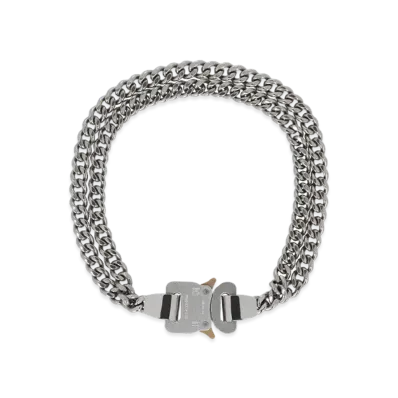 1017 ALYX 9SM 2X Chain Buckle Necklace "Silver"