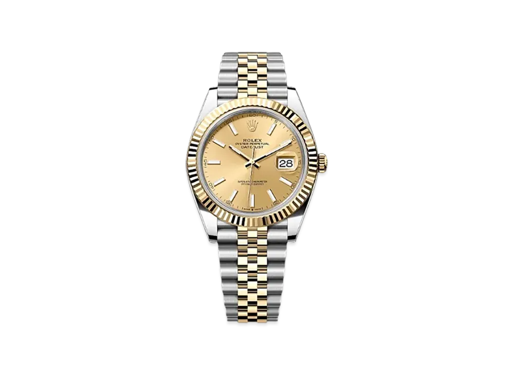 ROLEX Lady-Datejust Oystersteel & White Gold Diamonds "Gold"