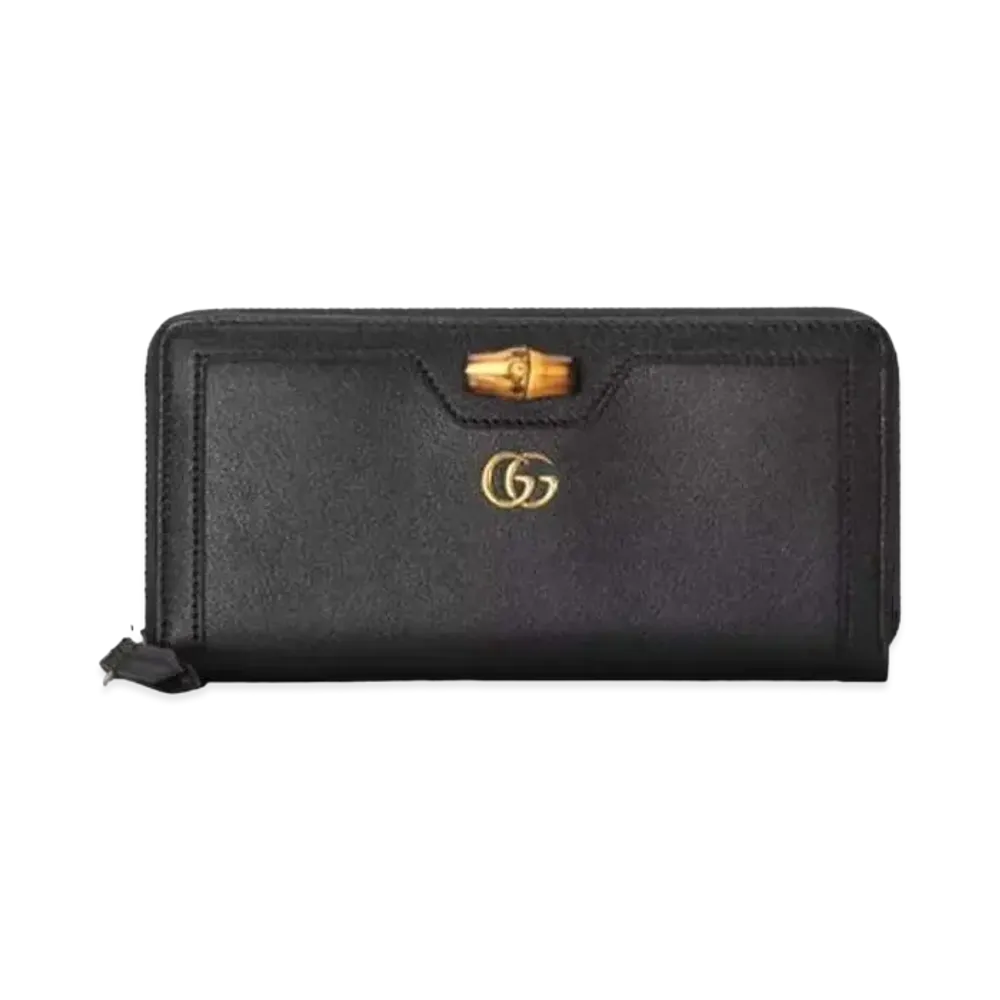 GUCCI Diana Continental Wallet "Black"