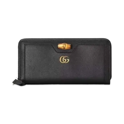 GUCCI Diana Continental Wallet "Black"