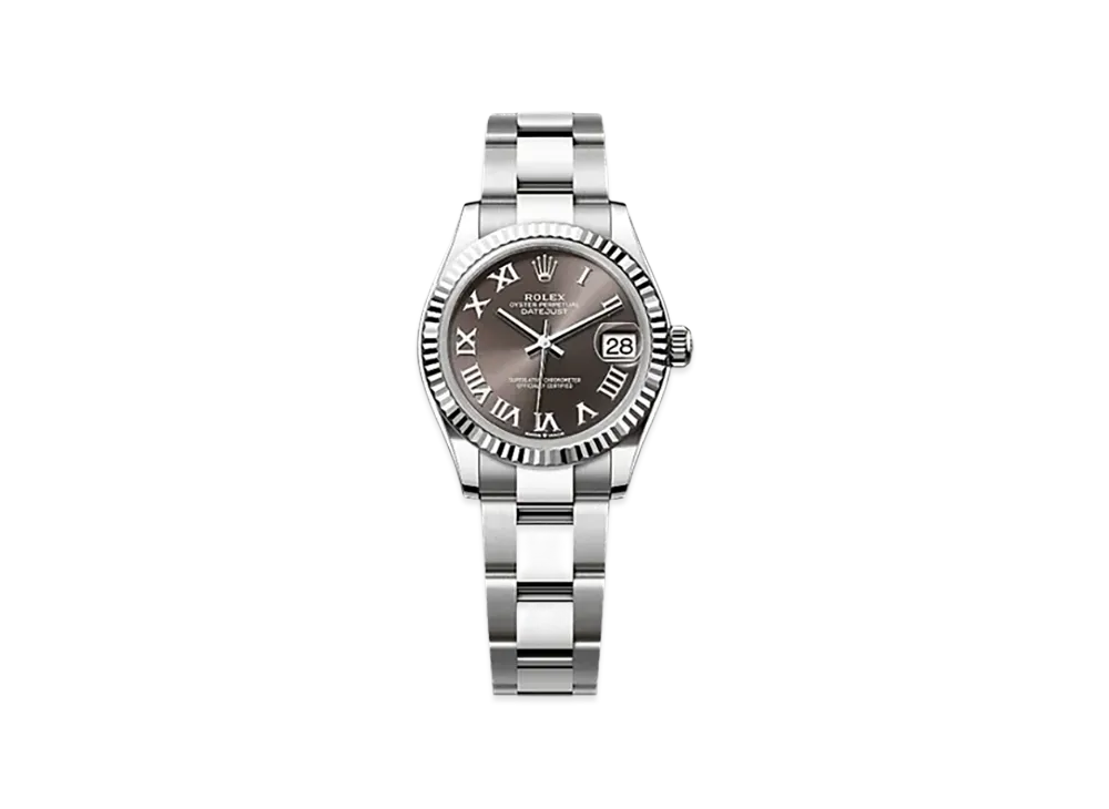 ROLEX Datejust 31mm Oystersteel & White Gold 278274 "Dark Grey"