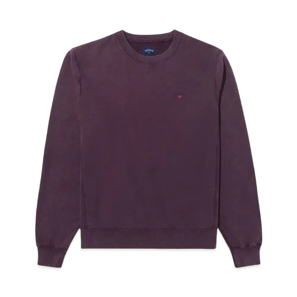 Noah Salt Wash Crewneck "Burgundy"