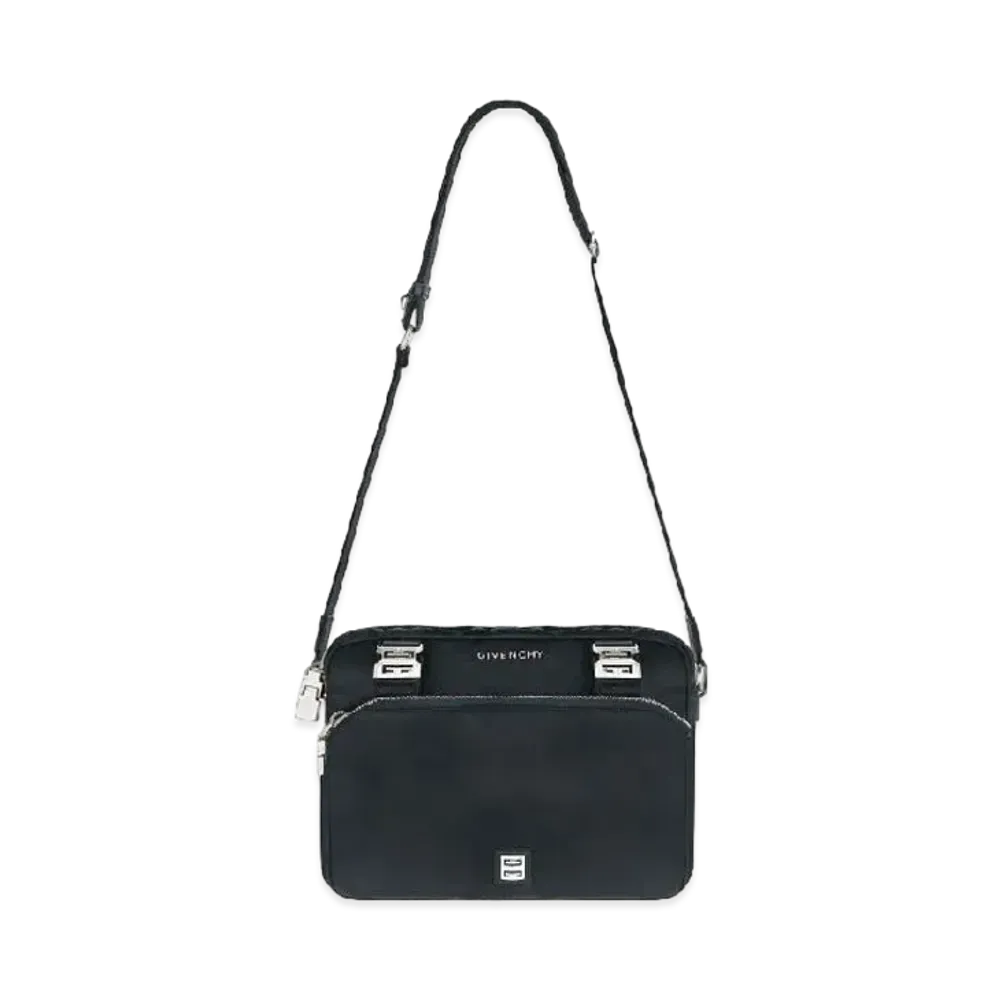 GIVENCHY 4G Light Messenger Crossbody Bag With Removable Pouch "Black"