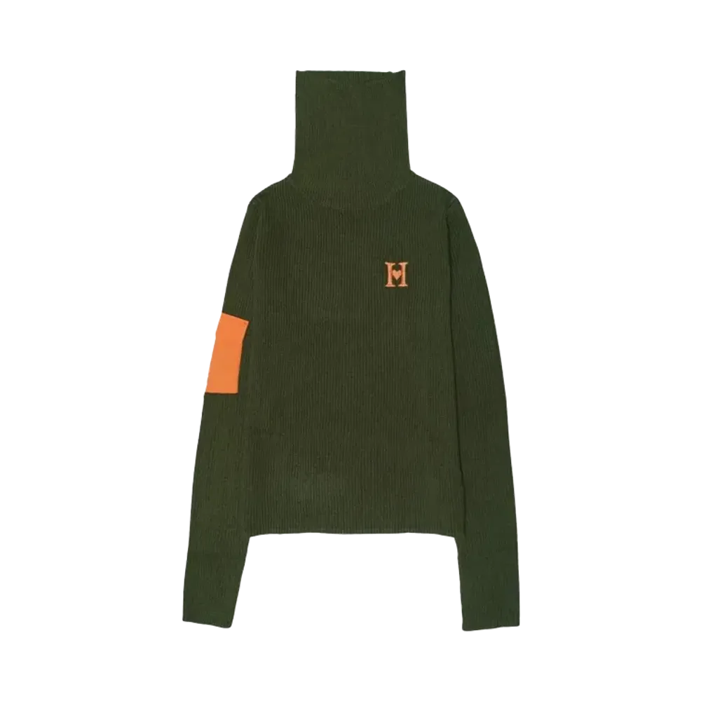 HTH ribbed high neck "KHAKI"