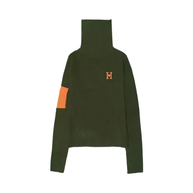 HTH ribbed high neck "KHAKI"