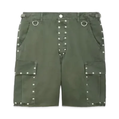 CELINE Cotton Cargo Shorts "Khaki"