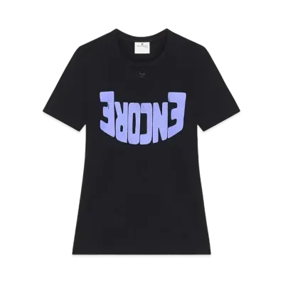 Courreges Encore Contrast T-Shirt "Black/Purple"