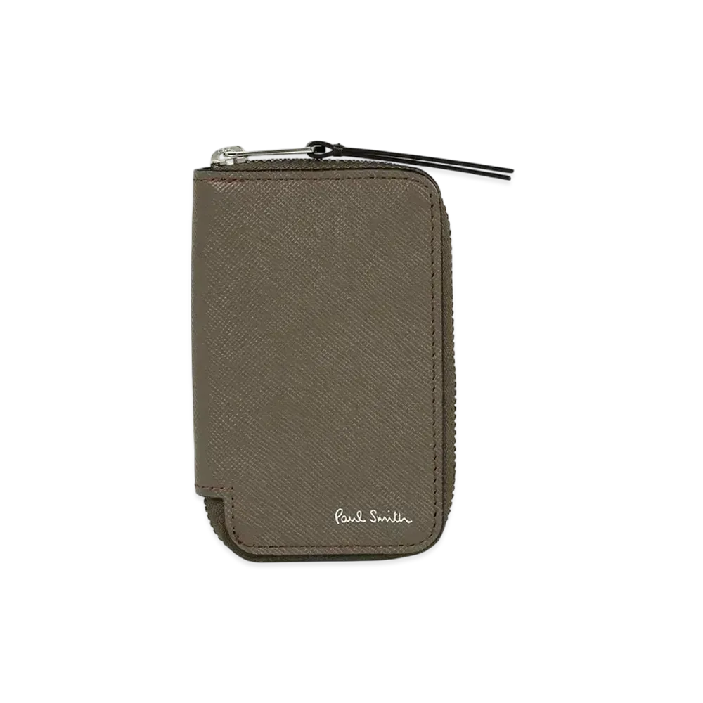 Paul Smith Bright Stripe Puller Smart Key / Card Case "LightBrown"