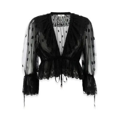 Chloe Women's Tulle Top "Black"