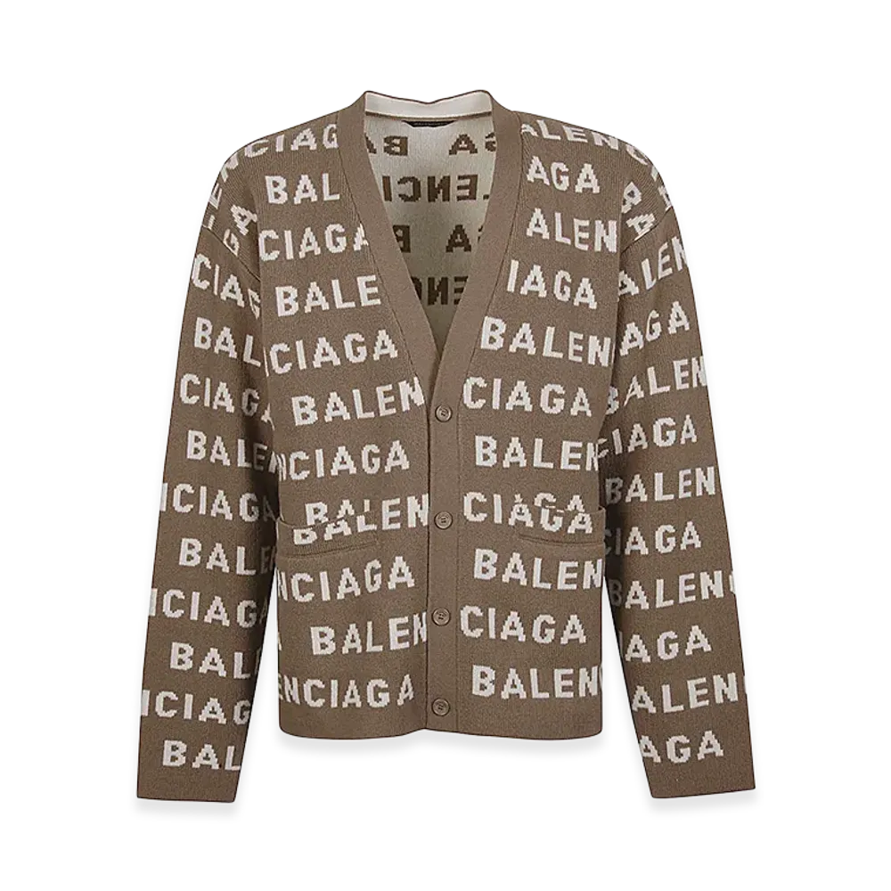 BALENCIAGA Maglia "Darkbeigewhite"