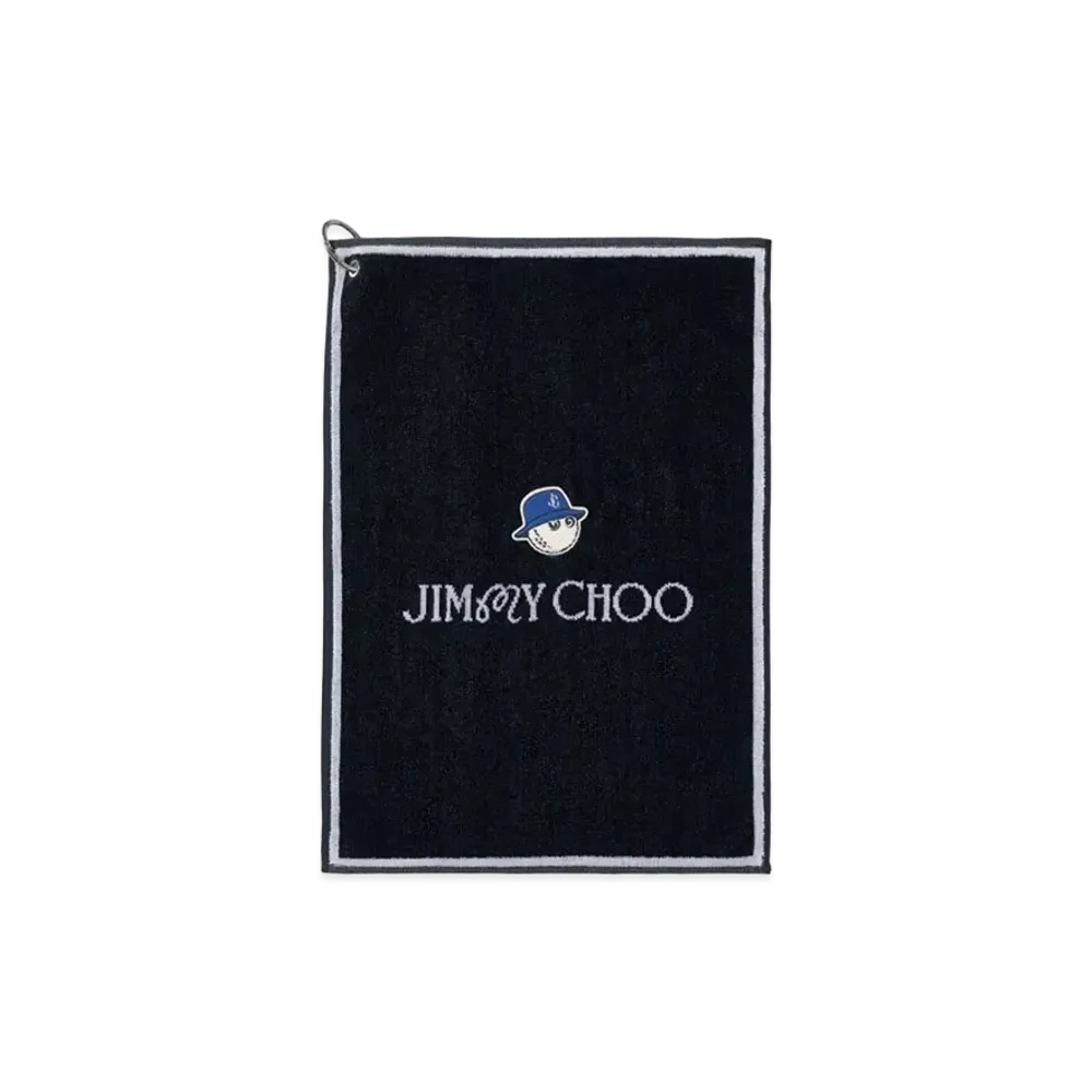 Jimmy Choo x Malbon Golf Embroidered Cotton Towel "Navy"