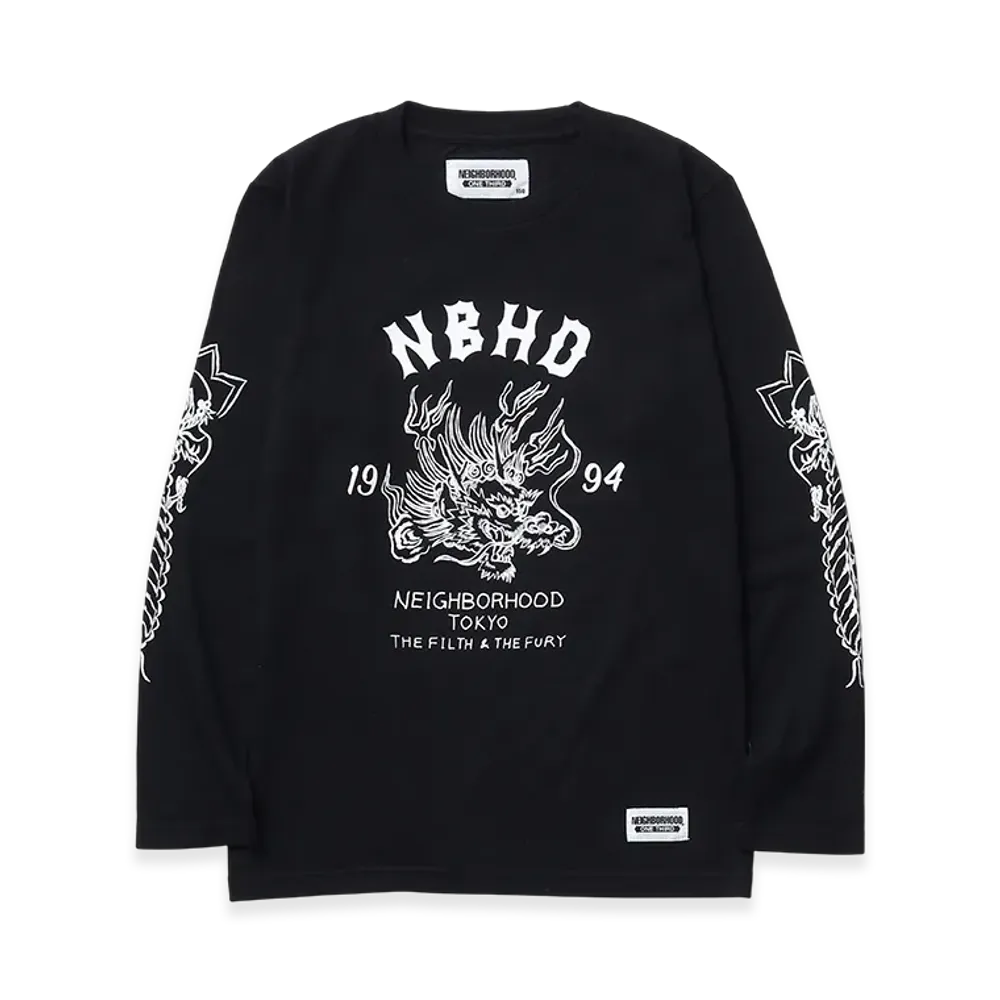 NEIGHBORHOOD One Third Kids OT. Tee LS-9 "Black"