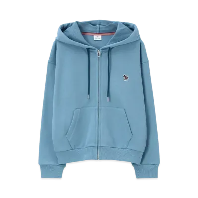 Paul Smith Women's Zebra Patch Parka "Blue"