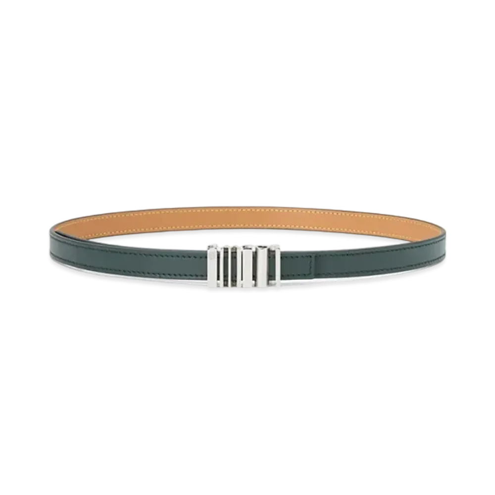 LOEWE Graphic Belt "Deep Forest/Palladium"