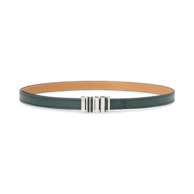 LOEWE Graphic Belt "Deep Forest/Palladium"