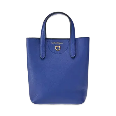 Salvatore Ferragamo Gancini Minibag "Pacific Ocean Blue"