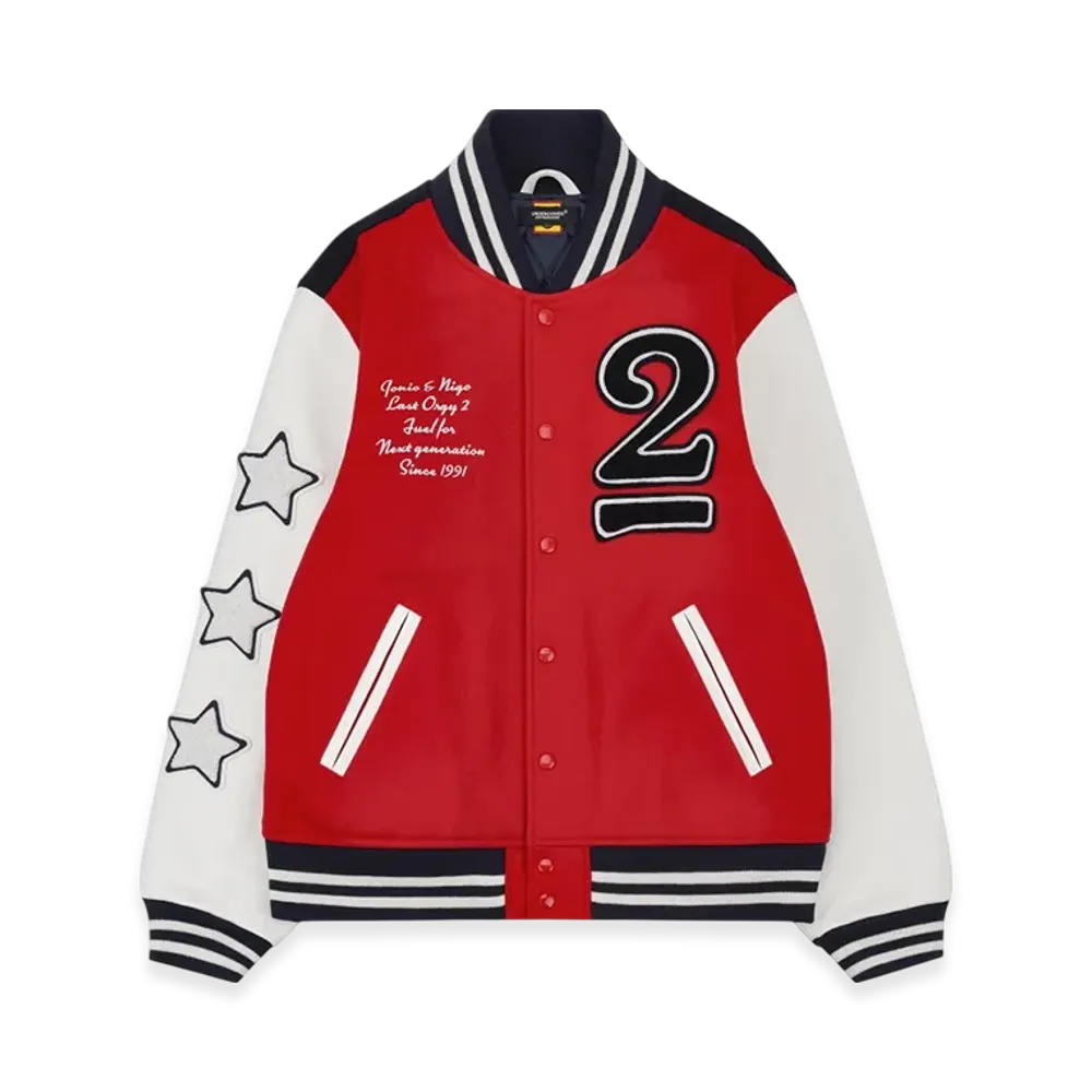 HUMAN MADE x Undercover x Verdy Last Orgy 2 Varsity Jacket Red Navy Shinsaibashi Parco Store Exclusive "Red/Navy"