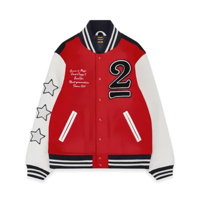 HUMAN MADE x Undercover x Verdy Last Orgy 2 Varsity Jacket Red Navy Shinsaibashi Parco Store Exclusive "Red/Navy"