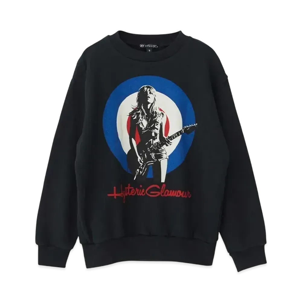 HYSTERIC GLAMOUR UK Tribute Sweatshirt "Black"