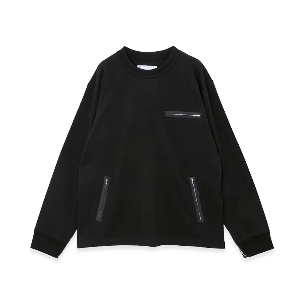 sacai Cotton Jersey L/S T-Shirt "Black"