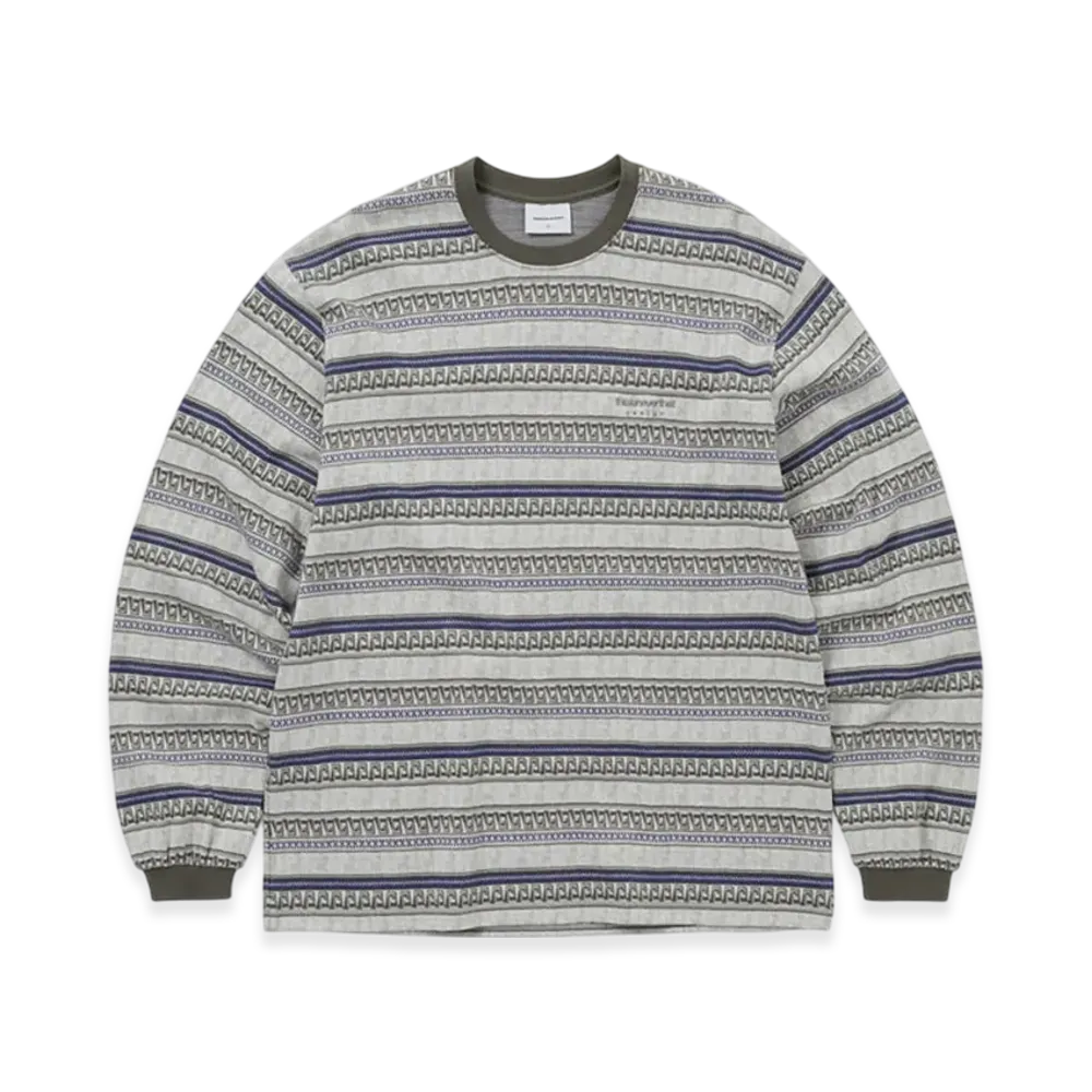 thisisneverthat Pattern Striped L/S Tee "Ivory"