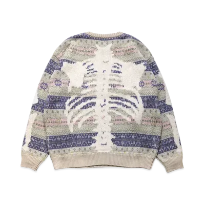 KAPITAL 7G WOOL FAIR AIRE BOUNCREW SWEATER "Purple"