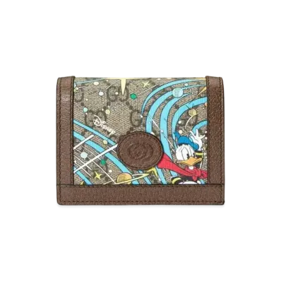 GUCCI x Disney Donald Duck GG Supreme Compact Wallet