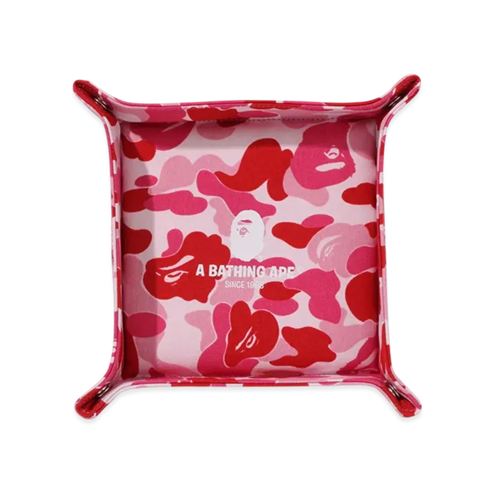A BATHING APE ABC Camo Tray (L) Travel "Pink"