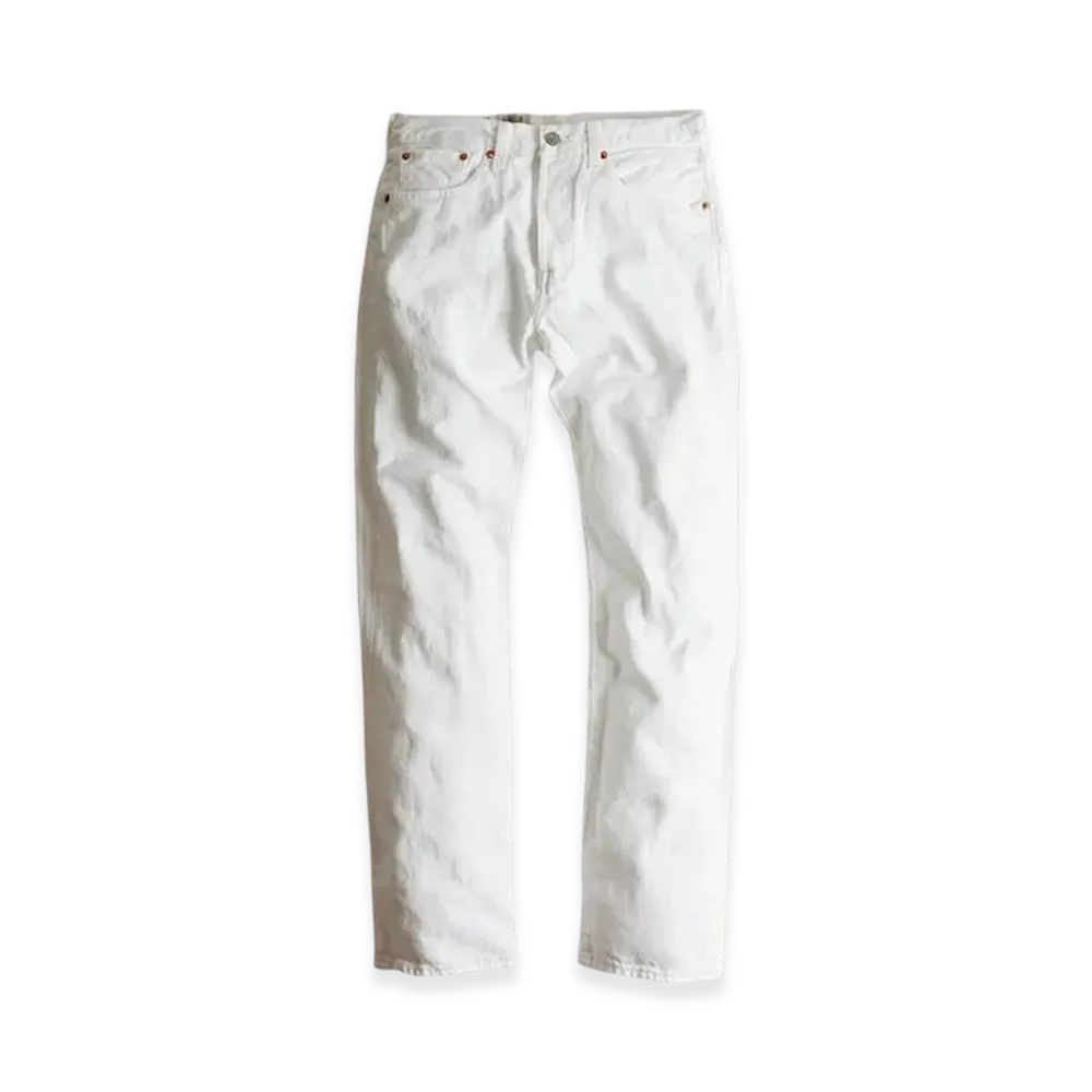 Levi's 501 Button-Fly Straight Jeans "Optic White"