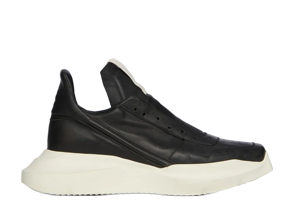 Rick Owens SS26 Geth Runner Leather "Black/Milk"
