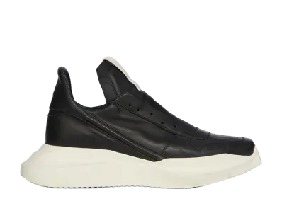 Rick Owens SS26 Geth Runner Leather "Black/Milk"