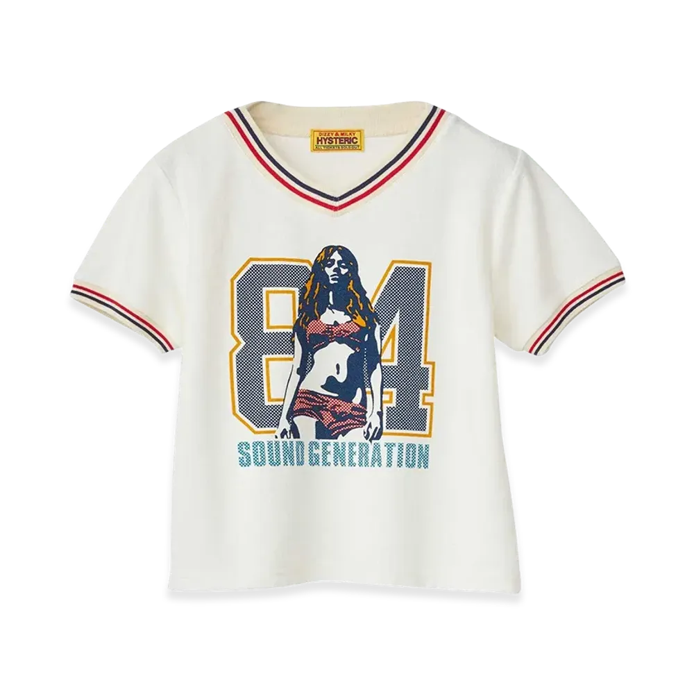 HYSTERIC GLAMOUR Women's 84 Sounds Tee "White"