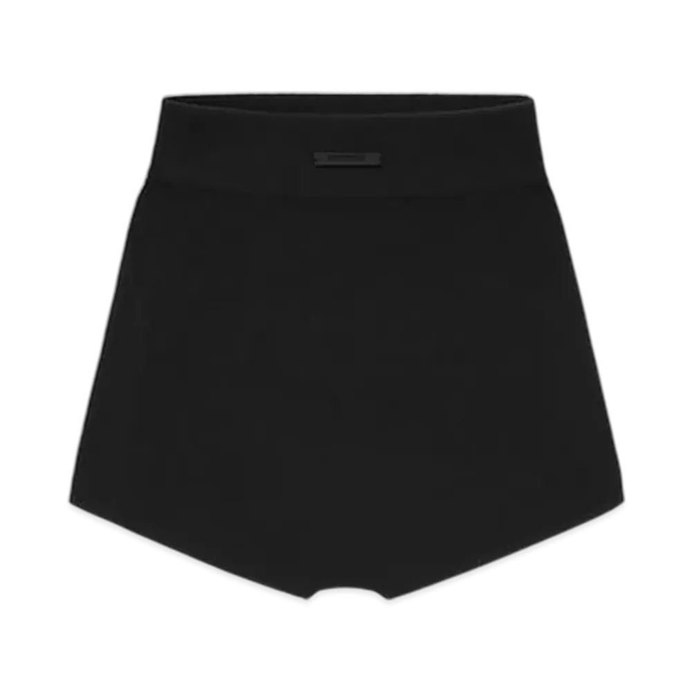 FEAR OF GOD ESSENTIALS Women's Rib Boy Short "Vintage Black"
