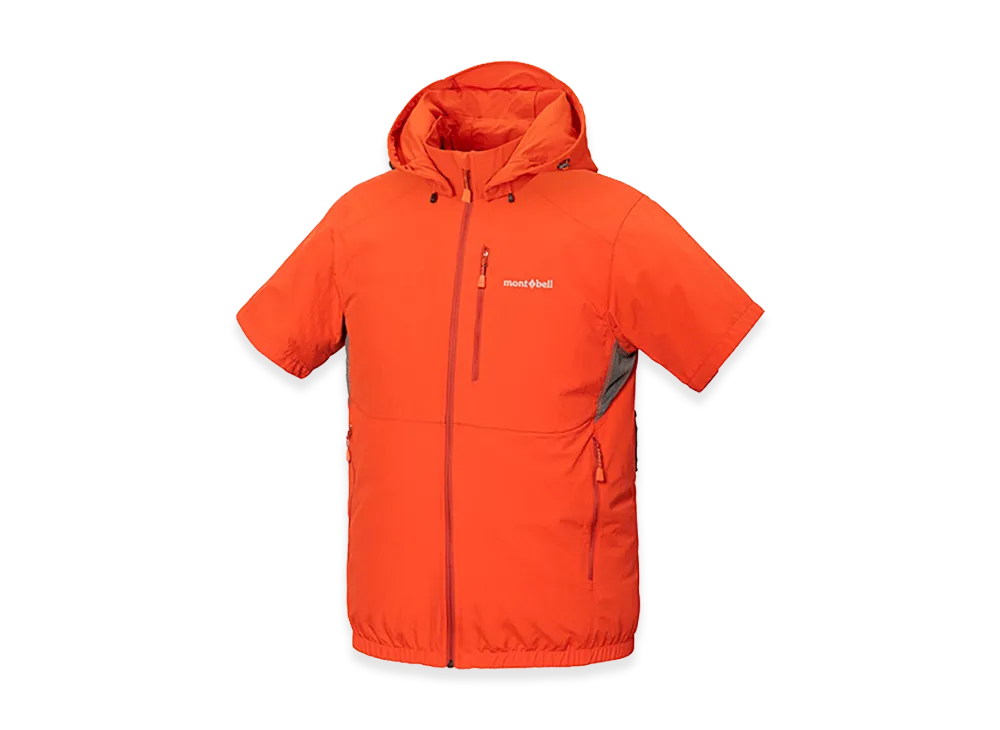 mont-bell Fan-Blow Short Sleeve Parka "Orange"