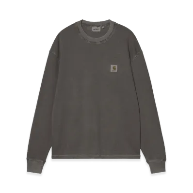 Carhartt WIP L/S Vista Waffle T-Shirt "Black/Garment Dyed"