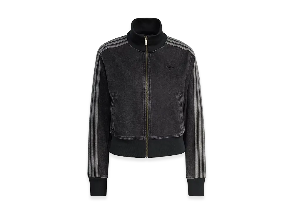 adidas Women's Firebird Track Top Denim "True Black Denim"