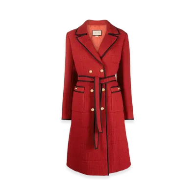 GUCCI Women's Cruise Coats "Red"