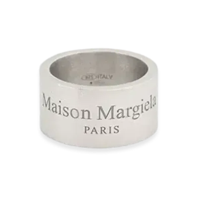 Maison Margiela Logo Wide Ring ”Silver”